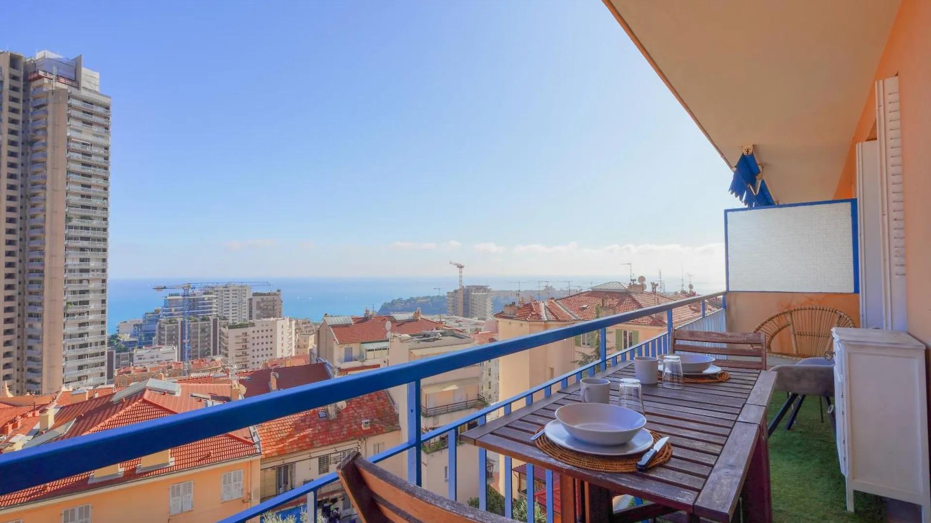 Appart Vue Mer - Proche Monaco ボーソレイユ